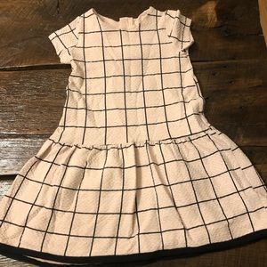 Gorgeous pale pink and black dress with drop waist